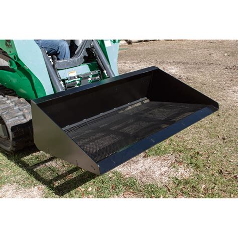 skid steer sifting bucket|rock buckets for skid steers.